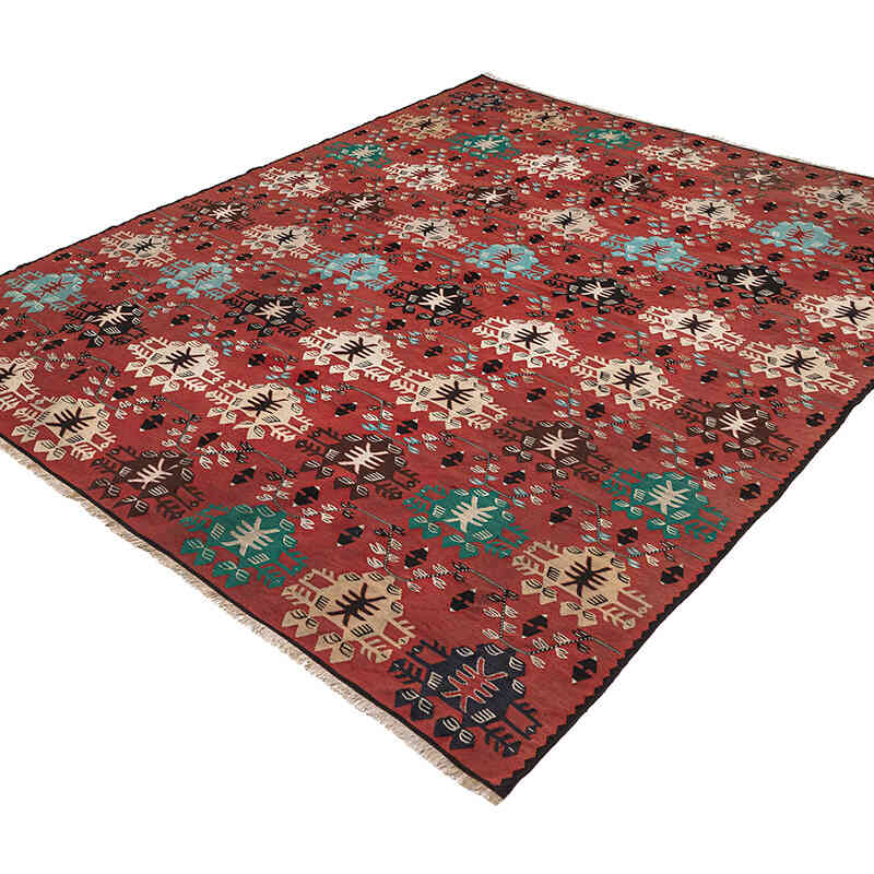 Vintage Sharkoy Kilim Rug - 6' 7" x 8'  (79" x 96") - K0079288