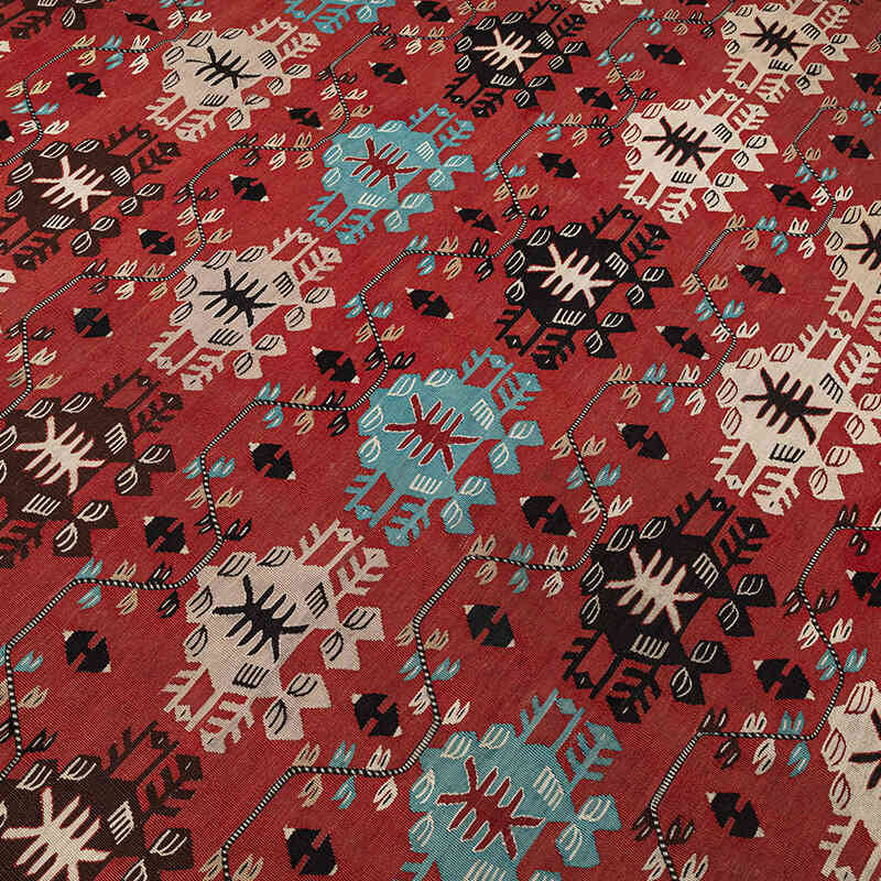 Vintage Sharkoy Kilim Rug - 6' 7" x 8'  (79" x 96") - K0079288