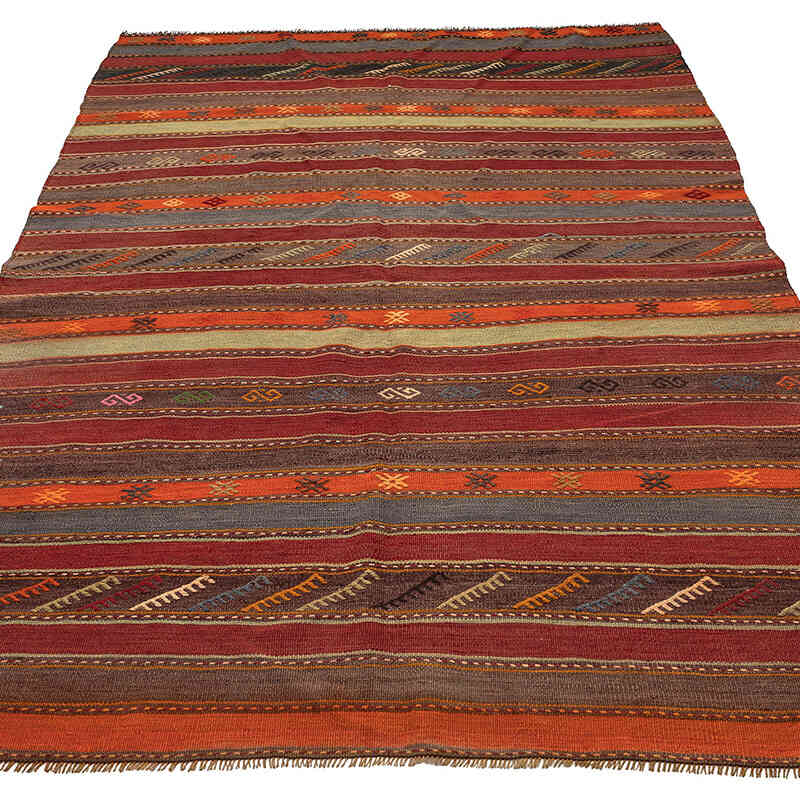 Alfombra Vintage Denizli Kilim - 158 cm x 243 cm - K0079289