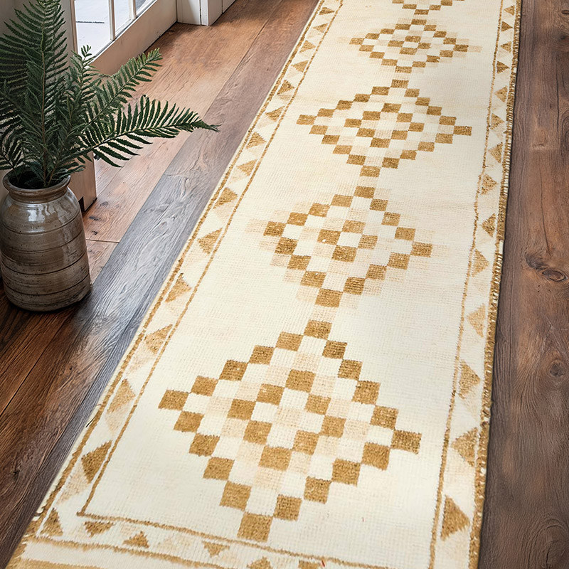 Alfombra Vintage de pasillo - 98 cm x 347 cm - K0079291