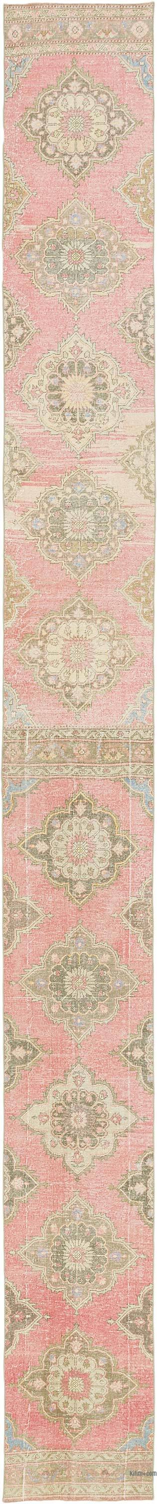 Alfombra Turca Vintage de pasillo - 75 cm x 755 cm