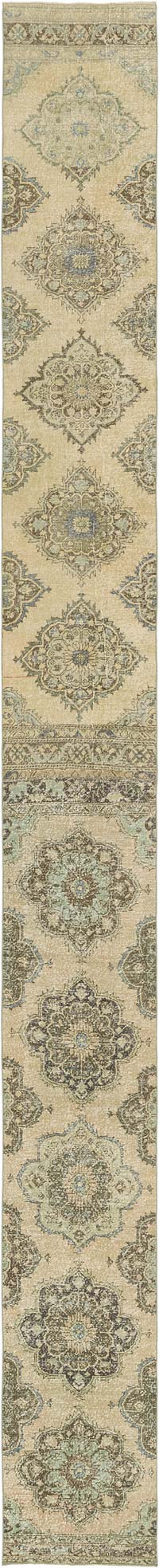 Alfombra Turca Vintage de pasillo - 74 cm x 755 cm