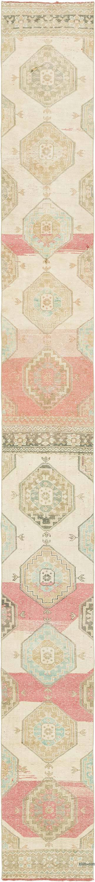 Alfombra Turca Vintage de pasillo - 71 cm x 673 cm