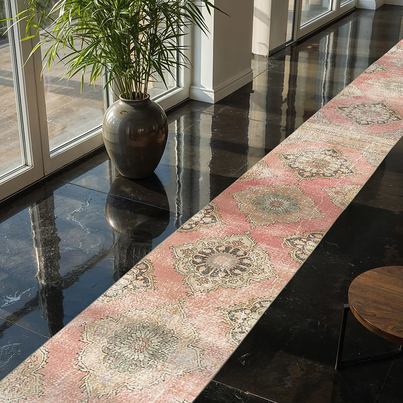 Vintage Turkish Runner Rug - 2' 4" x 25' 9" (28" x 309") - K0079324