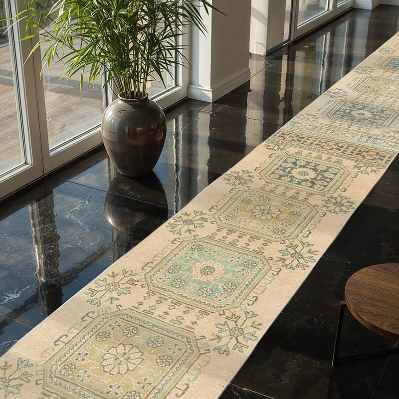 Alfombra Turca Vintage de pasillo - 77 cm x 695 cm - K0079334