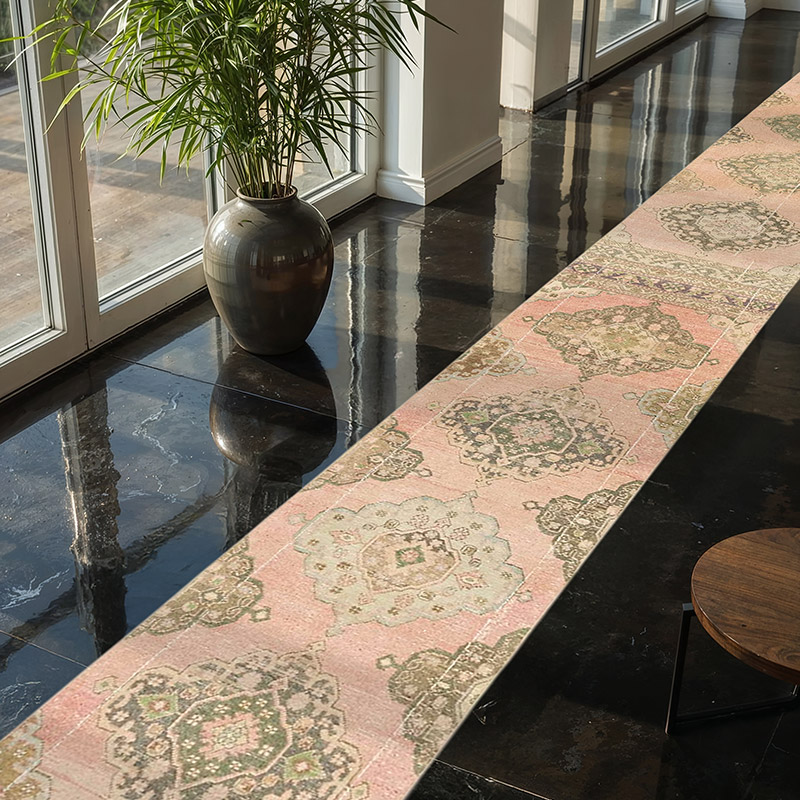 Alfombra Turca Vintage de pasillo - 74 cm x 735 cm - K0079341