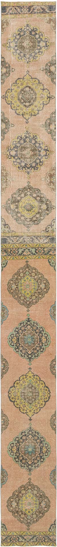Alfombra Turca Vintage de pasillo - 71 cm x 695 cm