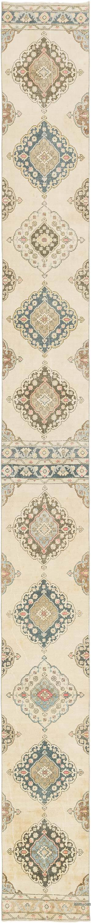 Vintage Turkish Runner Rug - 2' 4" x 24' 9" (28" x 297")