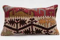 Kilim Pillow Cover - 1' 8" x 1'  (20" x 12")