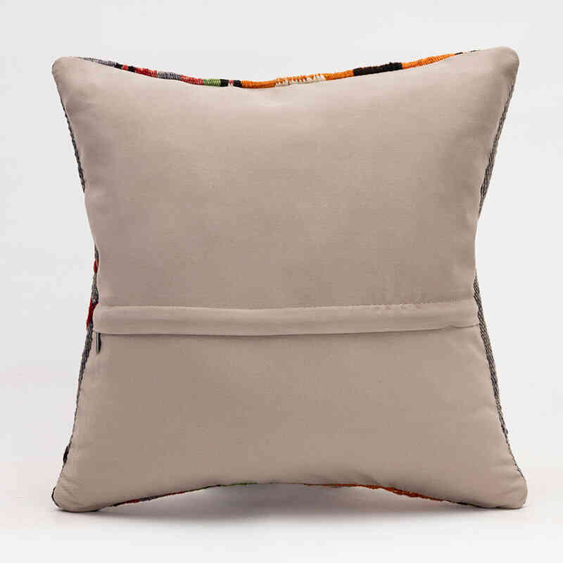 Kilim Pillow Cover - 1' 4" x 1' 4" (16" x 16") - K0079380