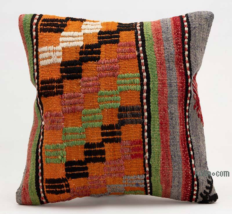 Kilim Pillow Cover - 1' 4" x 1' 4" (16" x 16") - K0079380