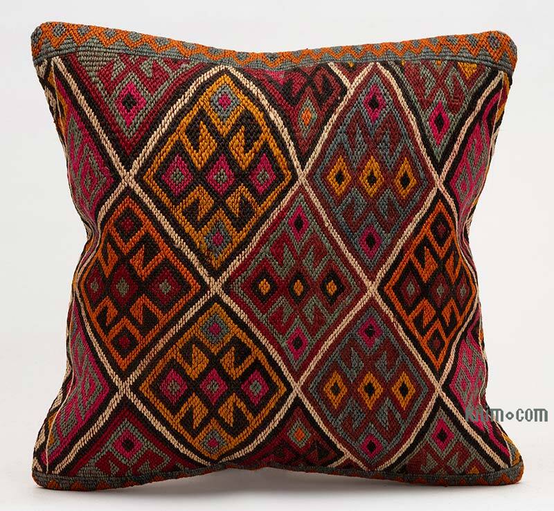 Kilim Pillow Cover - 1' 4" x 1' 4" (16" x 16") - K0079393