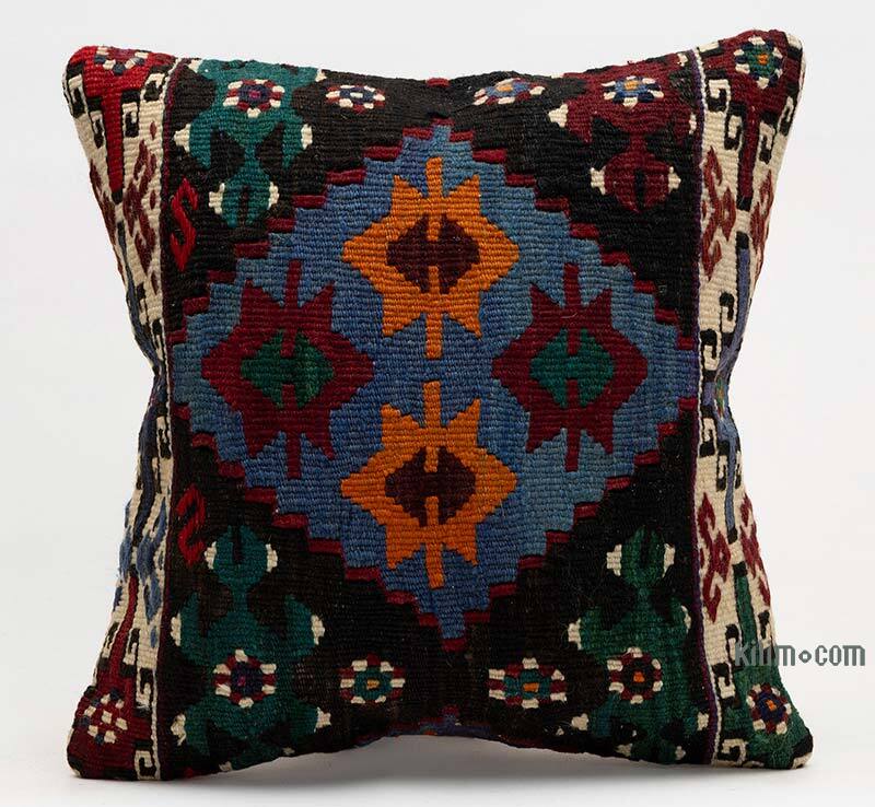 Kilim Pillow Cover - 1' 4" x 1' 4" (16" x 16") - K0079397