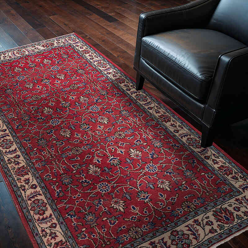 Vintage Turkish Hand-Knotted Rug - 4'  x 6' 10" (48" x 82") - K0079406