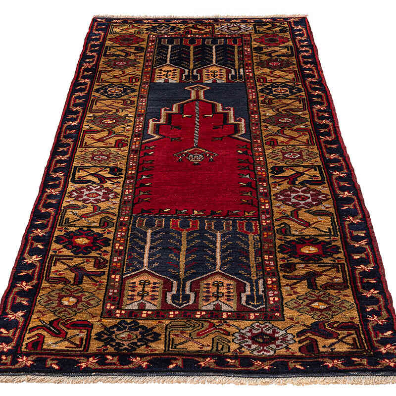 Vintage Turkish Hand-Knotted Rug - 3' 3" x 6' 11" (39" x 83") - K0079408