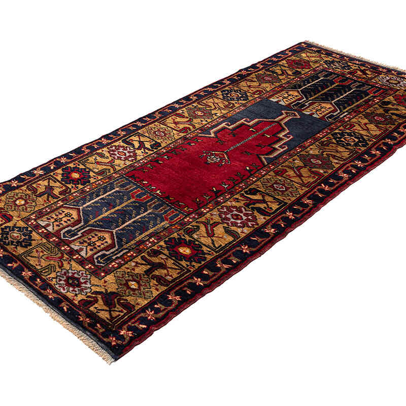 Vintage Turkish Hand-Knotted Rug - 3' 3" x 6' 11" (39" x 83") - K0079408