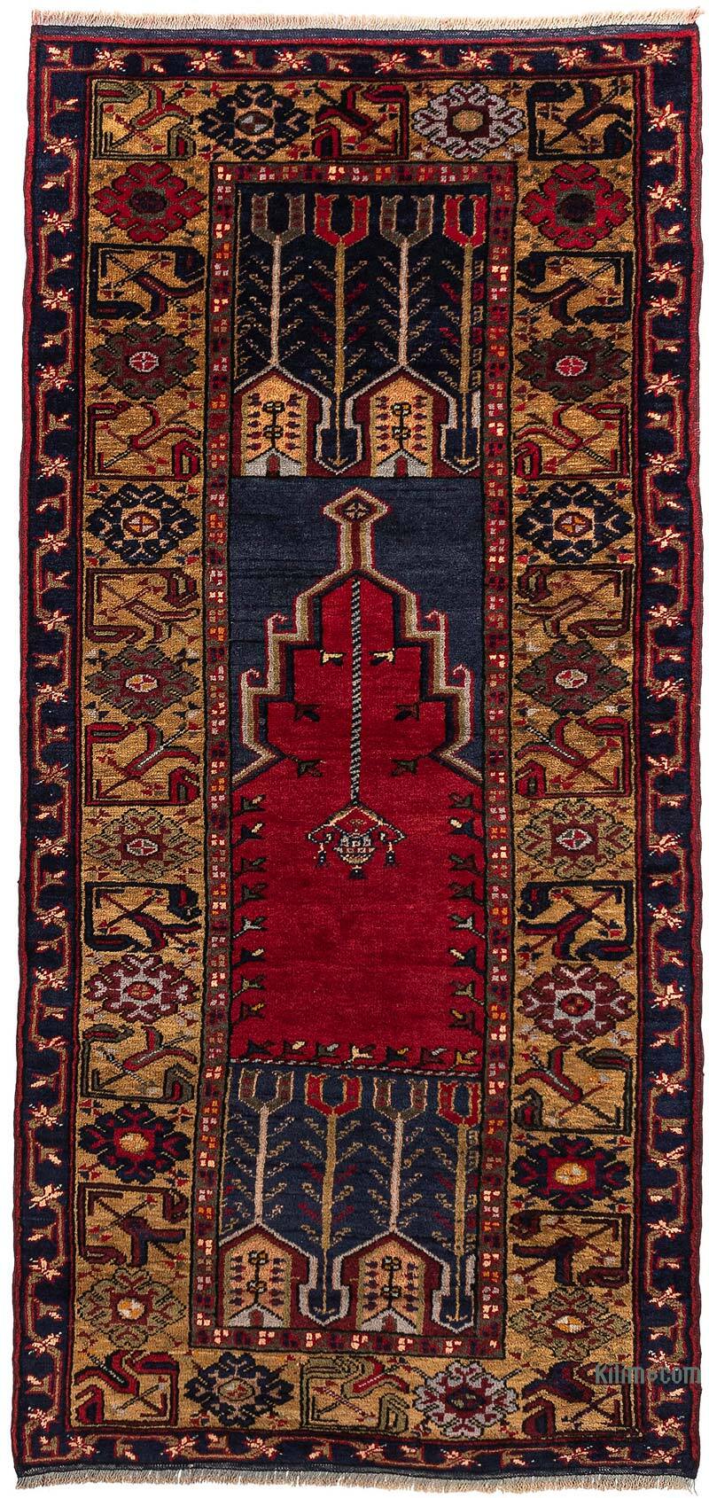 Vintage Turkish Hand-Knotted Rug - 3' 3" x 6' 11" (39" x 83") - K0079408