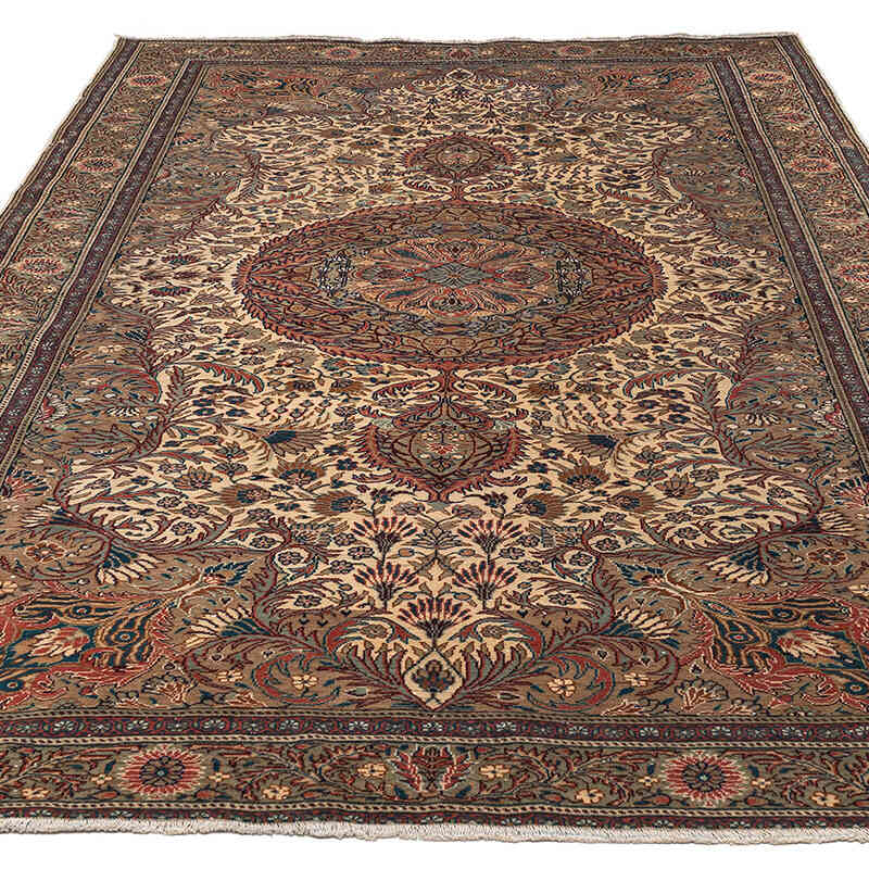 Vintage Turkish Hand-Knotted Rug - 6' 5" x 9' 3" (77" x 111") - K0079409