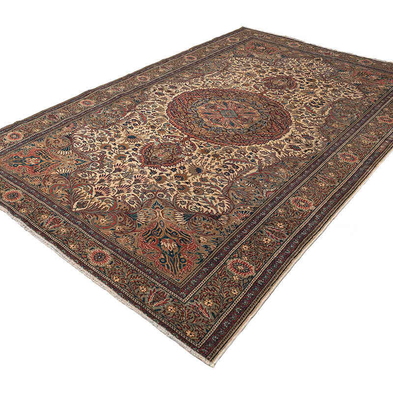 Vintage Turkish Hand-Knotted Rug - 6' 5" x 9' 3" (77" x 111") - K0079409