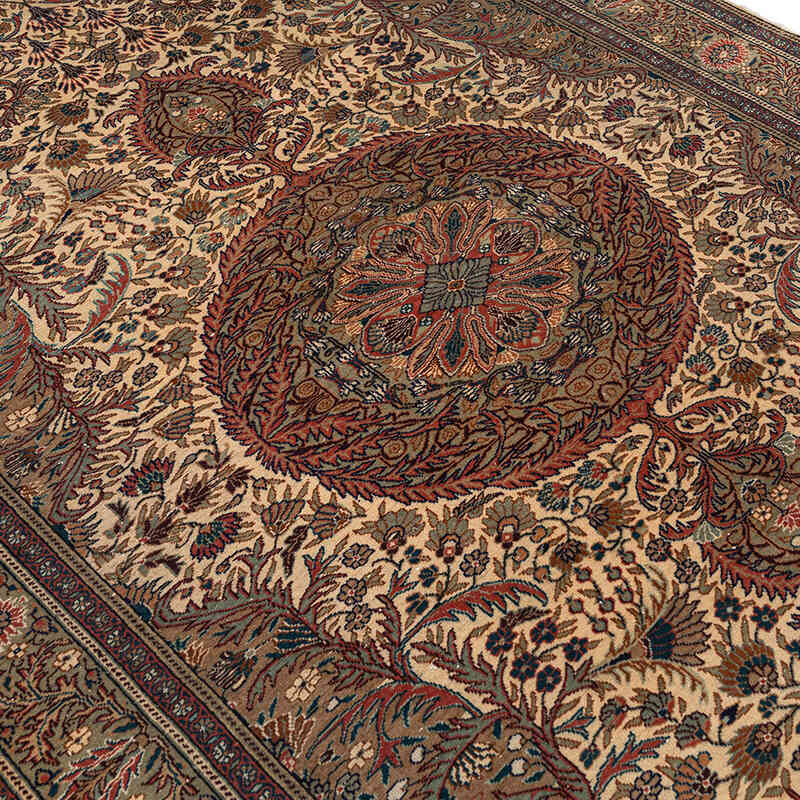 Vintage Turkish Hand-Knotted Rug - 6' 5" x 9' 3" (77" x 111") - K0079409