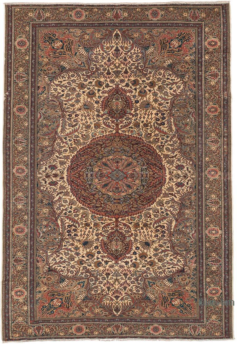 Vintage Turkish Hand-Knotted Rug - 6' 5" x 9' 3" (77" x 111") - K0079409