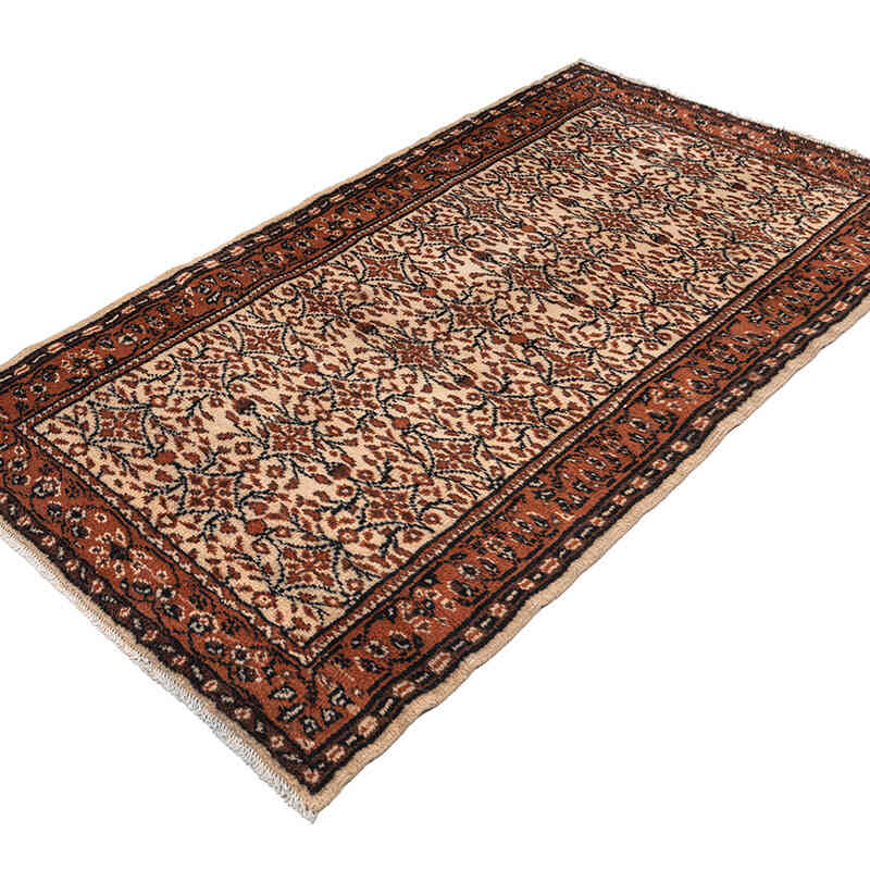 El Dokuma Vintage Halı - 118 cm x 202 cm - K0079415