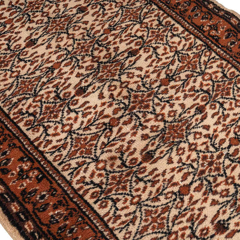 El Dokuma Vintage Halı - 118 cm x 202 cm - K0079415