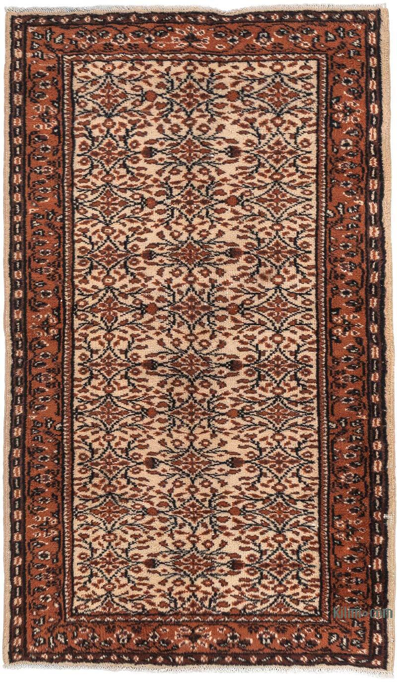 El Dokuma Vintage Halı - 118 cm x 202 cm - K0079415