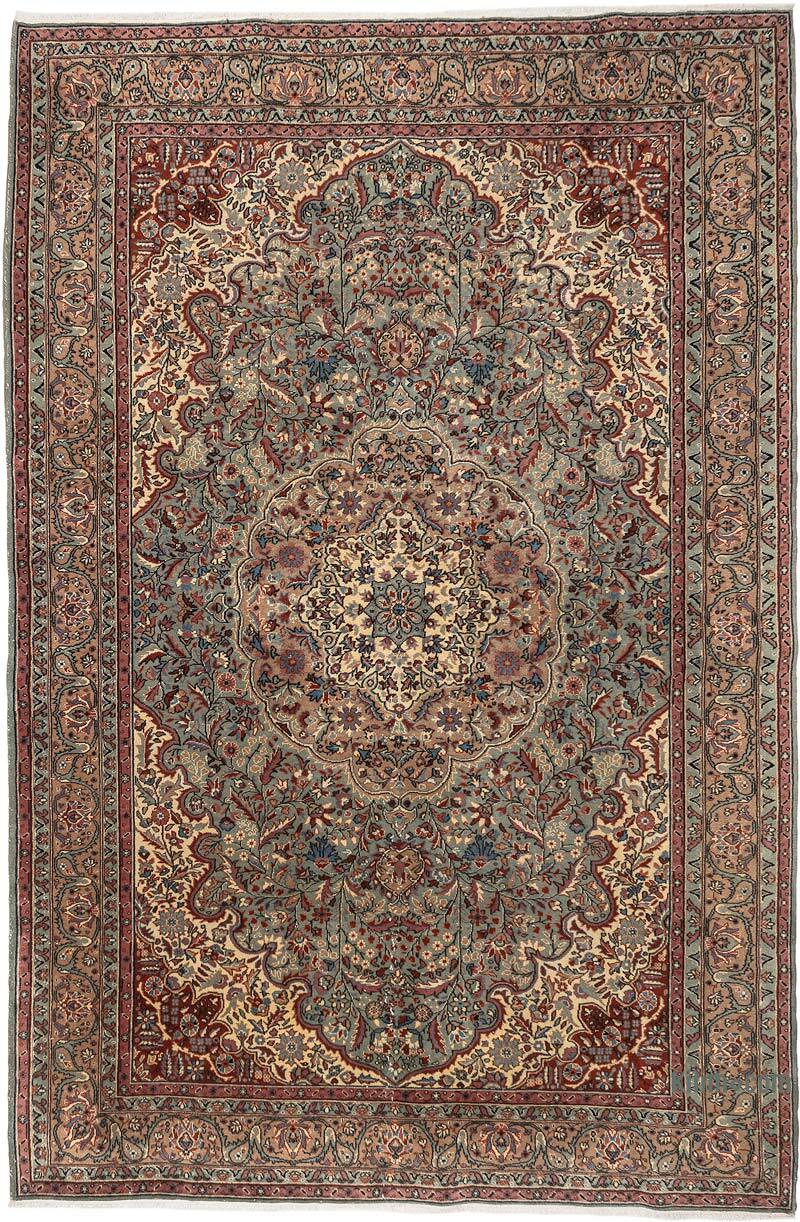 Vintage Turkish Hand-Knotted Rug - 6' 7" x 9' 10" (79" x 118") - K0079416