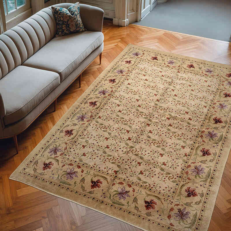 Alfombra Turca Anudada A Mano - 217 cm x 305 cm - K0079418