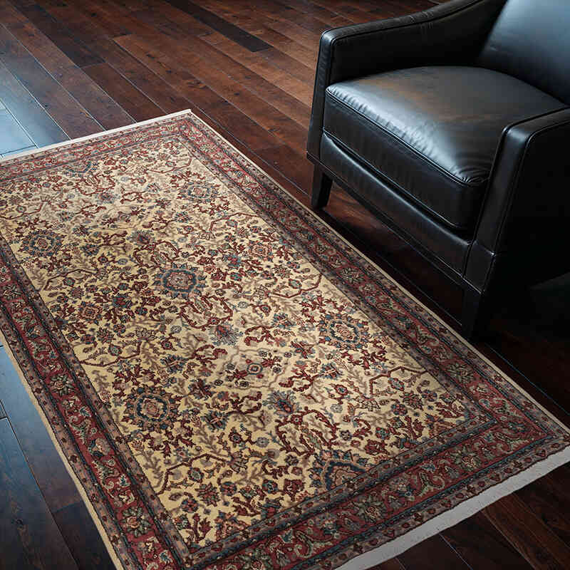 Vintage Turkish Hand-Knotted Rug - 3' 10" x 6' 1" (46" x 73") - K0079420