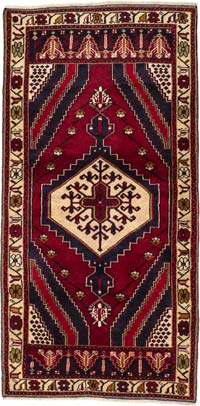 El Dokuma Vintage Halı - 99 cm x 190 cm