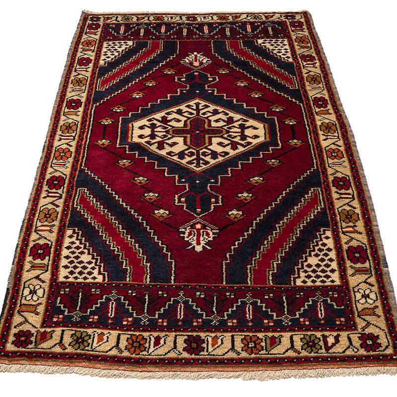 El Dokuma Vintage Halı - 100 cm x 193 cm - K0079428