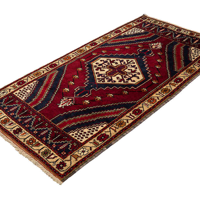 El Dokuma Vintage Halı - 100 cm x 193 cm - K0079428