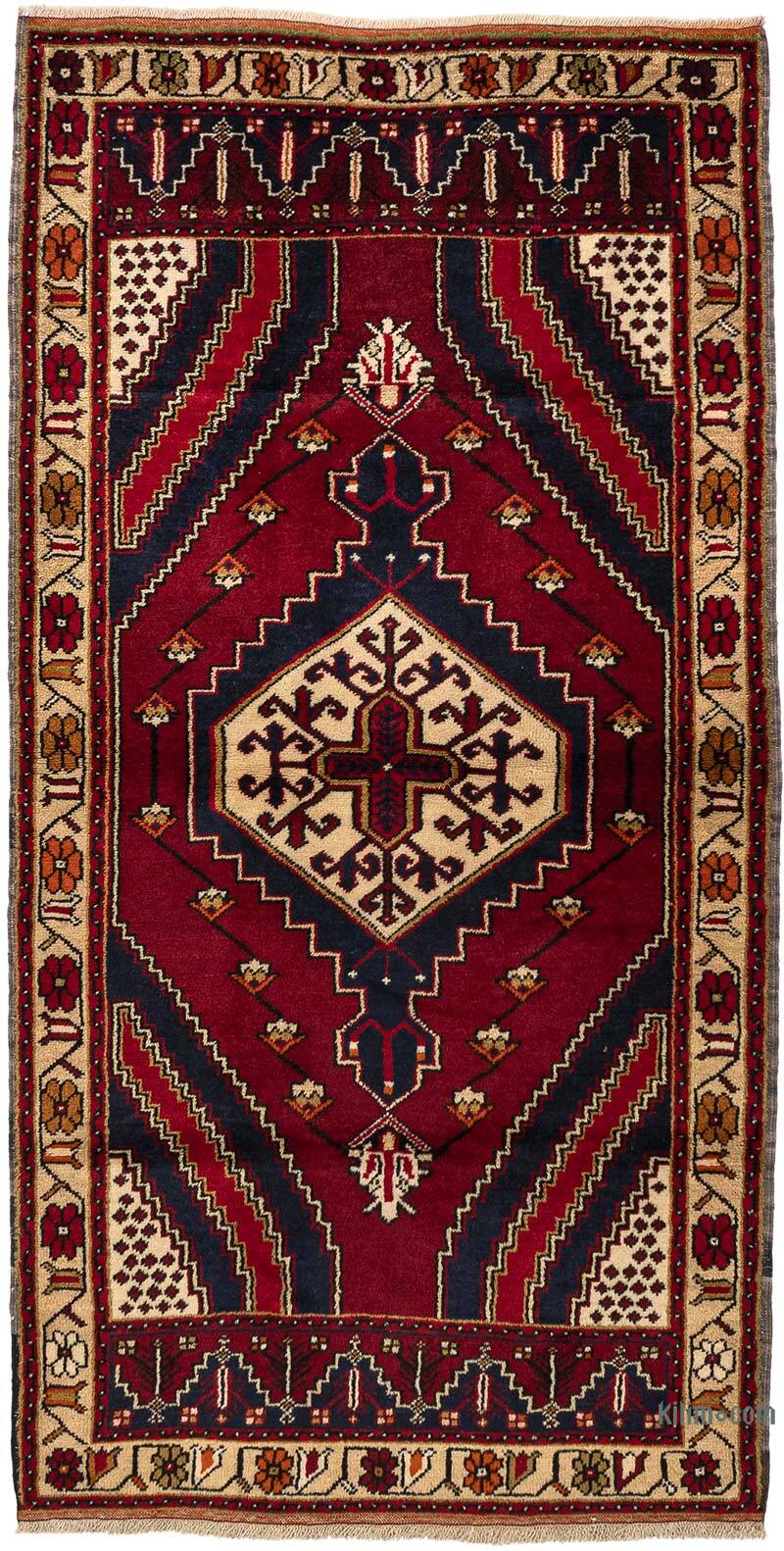 El Dokuma Vintage Halı - 100 cm x 193 cm - K0079428