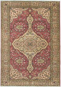 Vintage Turkish Hand-Knotted Rug - 5'  x 7' 1" (60" x 85")