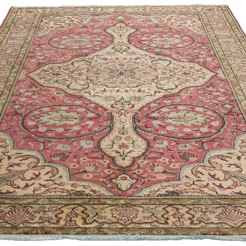 Vintage Turkish Hand-Knotted Rug - 5'  x 7' 1" (60" x 85") - K0079432