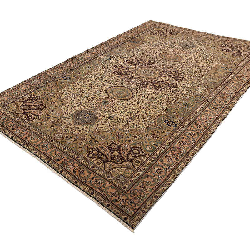 Vintage Turkish Hand-Knotted Rug - 6' 4" x 9' 6" (76" x 114") - K0079433