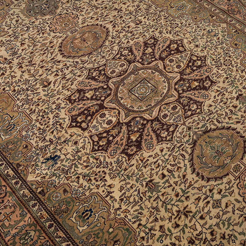 Vintage Turkish Hand-Knotted Rug - 6' 4" x 9' 6" (76" x 114") - K0079433