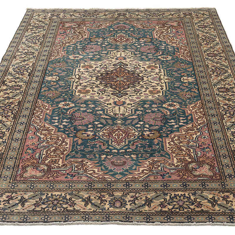 Alfombra Vintage Turca Anudada a Mano - 144 cm x 212 cm - K0079434