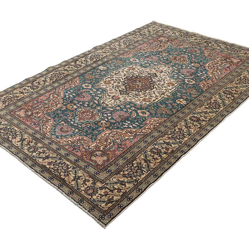 Alfombra Vintage Turca Anudada a Mano - 144 cm x 212 cm - K0079434