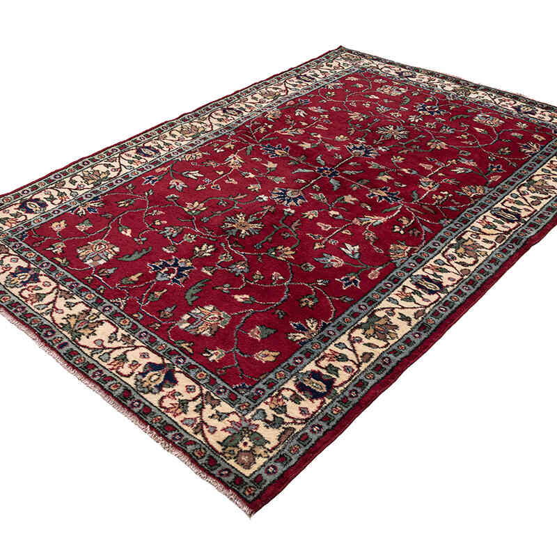 Alfombra Vintage Turca Anudada a Mano - 163 cm x 240 cm - K0079436
