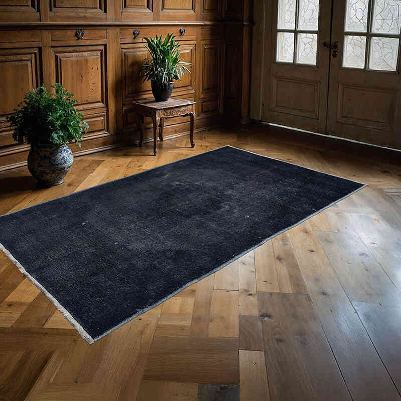 Alfombra Turca Vintage Sobre-teñida - 134 cm x 238 cm - K0079437