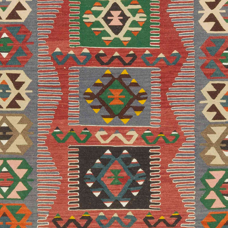 Vintage Esme Kilim Runner - 3' 11" x 12'  (47" x 144") - K0079443