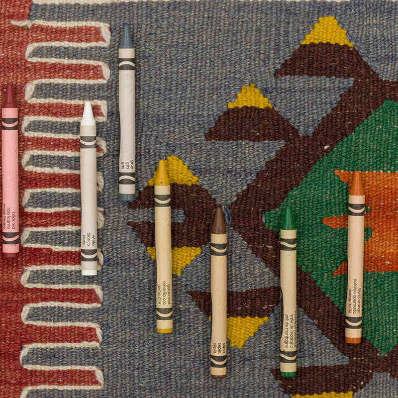 Vintage Esme Kilim Runner - 3' 11" x 12'  (47" x 144") - K0079443