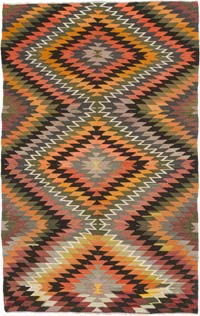 Vintage Konya Kilim Rug - 6'  x 9' 7" (72" x 115")