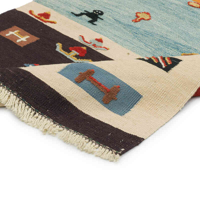 Yeni Kök Boya El Dokuma Kilim - 100 cm x 202 cm - K0079447