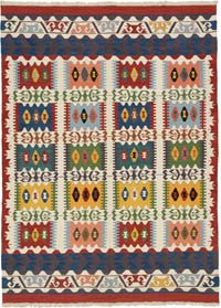 New Handwoven Turkish Kilim Rug - 8' 2" x 11' 3" (98" x 135")