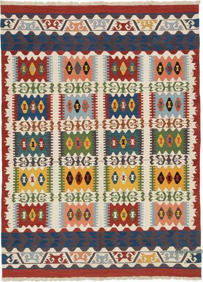 New Handwoven Turkish Kilim Rug - 8' 2" x 11' 3" (98" x 135")