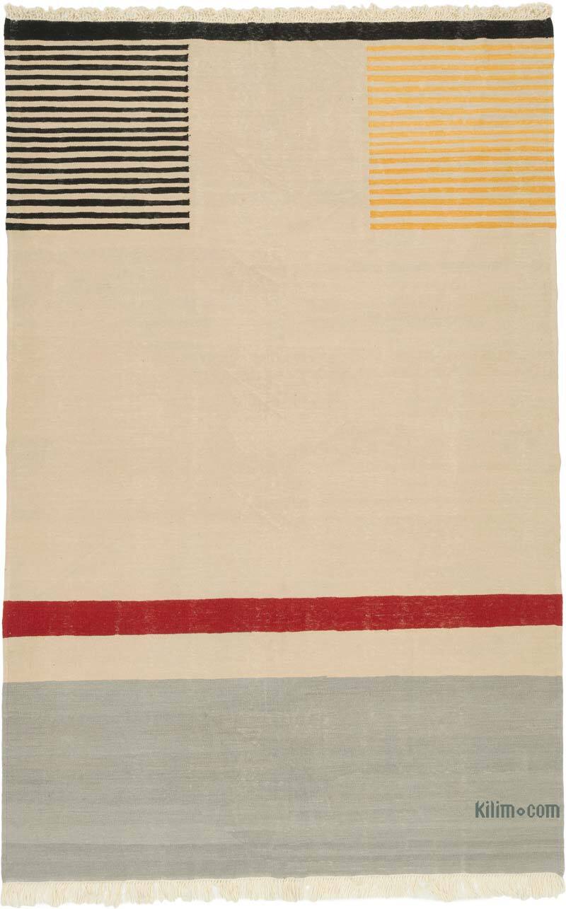 New Handwoven Turkish Kilim Rug - 6' 9" x 10' 4" (81" x 124") - K0079451